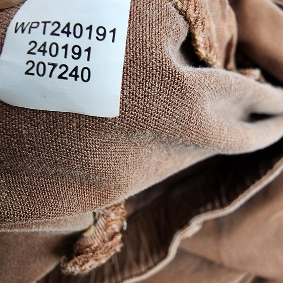 J. Jill Pants Womens 16 Regular Wide Leg Cropped Mauve Brown Drawstring (36x24) - Picture 10 of 10